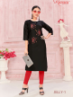 Straight With Work Pattern Long Kurti