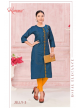 Straight With Work Pattern Long Kurti