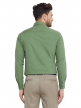 Green Plain Regular Fit Cotton Formal Shirt