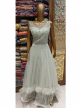 Branded net gown with jarkan hand work full size