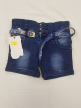 Girls Denim Shorts With Belt