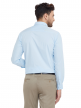 Light Blue Plain Regular Fit Cotton Formal Shirt