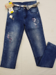 Girls Denim Stylish Distress Jeans