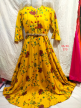 Girls Printed Gown Dresses