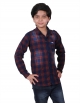 Boys Branded Checked Shirt for Wholesale