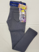 Girls Slim Plain Jeans with Belt