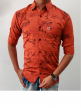 Mens Self Printed Shirt