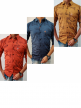 Mens Self Printed Shirt