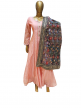 Silk gown with heavy dupatta work full size