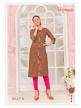 Women Embroidered Straight KurtI jelly