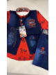 Denim 3 pcs Boys Baba Suit