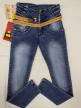Distress Jeans for Girls with Belt