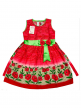 Buy Bluk Girls Printed Frock with Back Lace