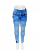 Ladies Branded Distress Look Jeans