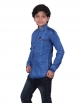 Boys Branded Denim Plain Shirt