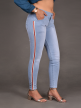 Women Ice Blue Regular Fit Mid-Rise Stretchable Jeans