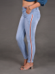 Women Ice Blue Regular Fit Mid-Rise Stretchable Jeans