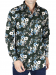 Floral Printed Shirt For Men's (Green)