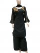 Women Embroidered Kurti Set with Palazzo