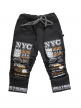 Kids Denim Printed Joggers Jeans