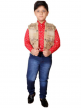 Printed Shirt With Jacket & Jeans for Boys