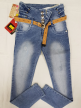 Online Distress Jeans for Girls with Belt