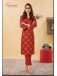 Womens Kurti with Palazzo with Handwork