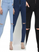 Ladies Denim Kneecut Jeans