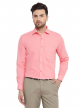 Pink Plain Regular Fit Cotton Formal Shirt