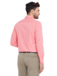 Pink Plain Regular Fit Cotton Formal Shirt