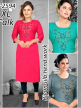 Reyon Slab Handwork Kurti Heavy 