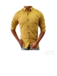 Mens Casual Twill Printed Shirt