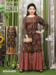 Girls Printed Long Kurti with Palazzo