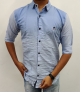 MEN CASUAL SHEDED PLAIN CELVERY SHIRT