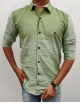 MEN CASUAL SHEDED PLAIN CELVERY SHIRT