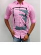 MEN CASUAL PLAIN PRINT SHIRT