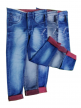 Wholesale Indigo Nitten Fabric Boys Jeans