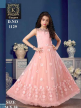 Branded Net Flower Frock for Girls