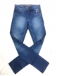 Men's denim cros pocket jeans with laser whisker