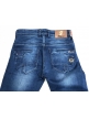 Men's denim cros pocket jeans with laser whisker