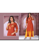 Soft Camric Print Straight Kurti with Palazzo